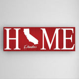 Personalized Home State Canvas Sign