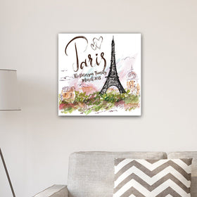 Personalized Paris Canvas