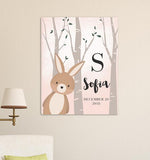 Personalized Woodland Animal Canvas 18"x24"-Sensual Baskets | Romance Baskets With Benefits