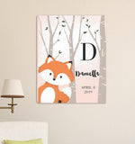 Personalized Woodland Animal Canvas 18"x24"-Sensual Baskets | Romance Baskets With Benefits