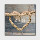 Personalized Knot Canvas Print