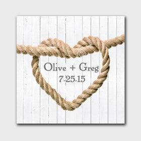 Personalized Knot Canvas Print