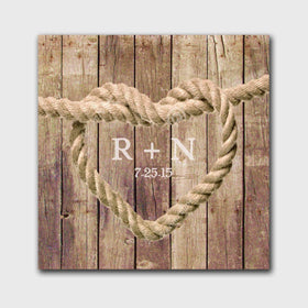 Personalized Knot Canvas Print