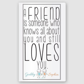 Personalized Friends Canvas Sign