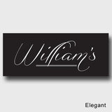 Personalized Family First Canvas Sign - Classic, Elegant, or Script