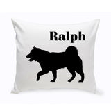 Personalized Throw Pillow - Dog Silhouette - Personalized Dog Gifts