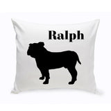 Personalized Throw Pillow - Dog Silhouette - Personalized Dog Gifts