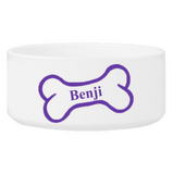 Personalized Large Dog Bowl - Bright Treats