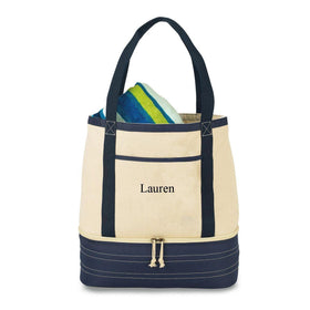 Personalized Cooler - Insulated - Coastal Cotton - Tote Bag