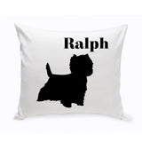 Personalized Throw Pillow - Dog Silhouette - Personalized Dog Gifts