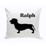 Personalized Throw Pillow - Dog Silhouette - Personalized Dog Gifts