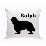 Personalized Throw Pillow - Dog Silhouette - Personalized Dog Gifts