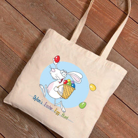 Personalized Easter Egg Hunt Canvas Bag