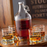 Personalized Whiskey Growler Set