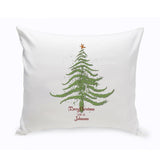 Personalized Vintage Christmas Throw Pillow - All