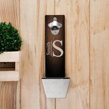 Personalized Monogrammed Wall Mounted Bottle Opener