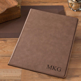 Personalized Portfolio - Faux Leather - with Note Pad - Executive Gift