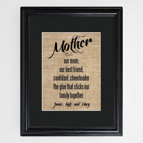 Personalized Mother's Framed Print