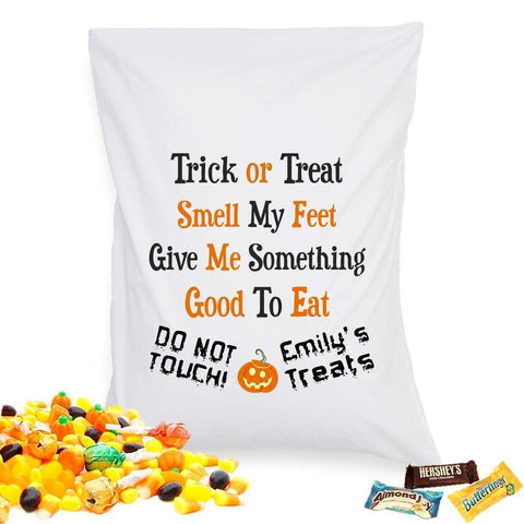 Personalized Halloween Treat Pillowcase