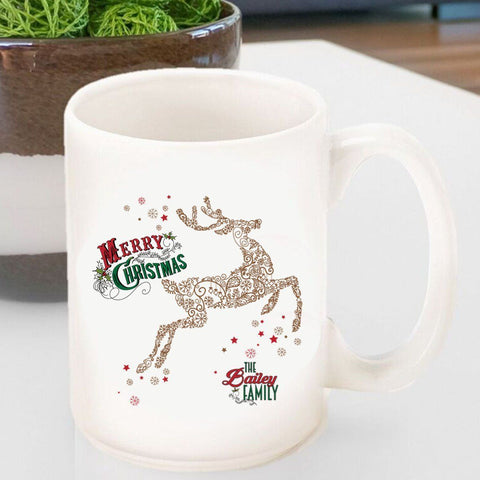 Personalized Vintage Holiday Coffee Mugs - All