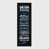 Personalized NFL Family Cheer Print & Frame - All NFL Team Available