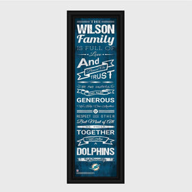 Personalized NFL Family Cheer Print & Frame - All NFL Team Available