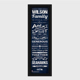 Personalized NFL Family Cheer Print & Frame - All NFL Team Available