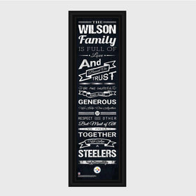 Personalized NFL Family Cheer Print & Frame - All NFL Team Available