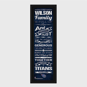 Personalized NFL Family Cheer Print & Frame - All NFL Team Available