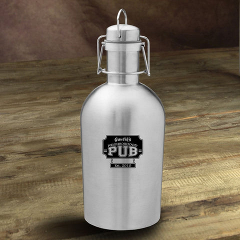 Personalized Stainless Steel Beer Growler