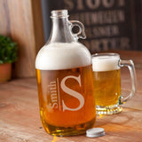 Personalized Growler - Beer Growler - Glass - Groomsmen - 64 oz.