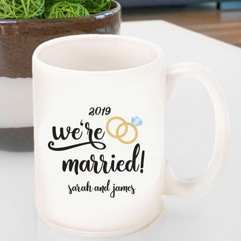 Personalized Coffee Mug - We're Married