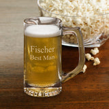 Personalized Beer Mugs - Sports Mug - Monogram - 12 oz.