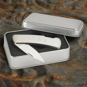 Personalized Stainless Steel Lock-Back Pocket Knife