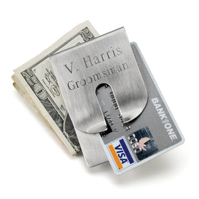 Personalized Wallet - Money Clip - Stainless Steel