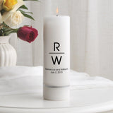 Personalized Wedding Candle - Unity Candle - Personalized 3"x 9" Candle