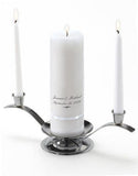 Personalized Premier Wedding Unity Candle w/Stand