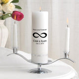 Personalized Premier Wedding Unity Candle w/Stand