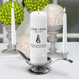Personalized Premier Wedding Unity Candle w/Stand