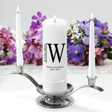 Personalized Premier Wedding Unity Candle w/Stand