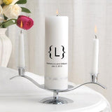Personalized Premier Wedding Unity Candle w/Stand