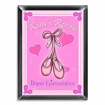 Personalized Kid's Room Sign - Ballet