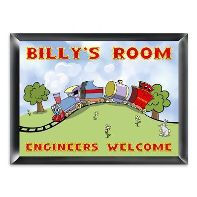 Personalized Kid's Room Signs - Choo Choo