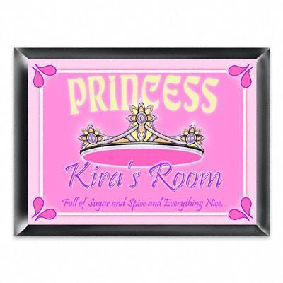 Personalized Kid's Room Sign - Princess