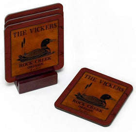 Custom Coasters - Cabin Series - Cabin Decor - Coaster Set