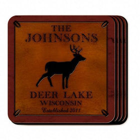 Custom Coasters - Cabin Series - Cabin Decor - Coaster Set