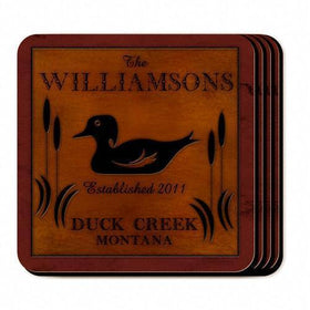 Custom Coasters - Cabin Series - Cabin Decor - Coaster Set
