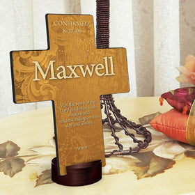 Personalized Gardens of Grace Cross with Stand