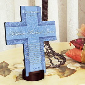 Personalized Twinkling Star Cross with Stand