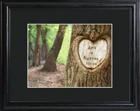 Personalized Wall Art - Tree of Love - Framed - Anniversary Gifts